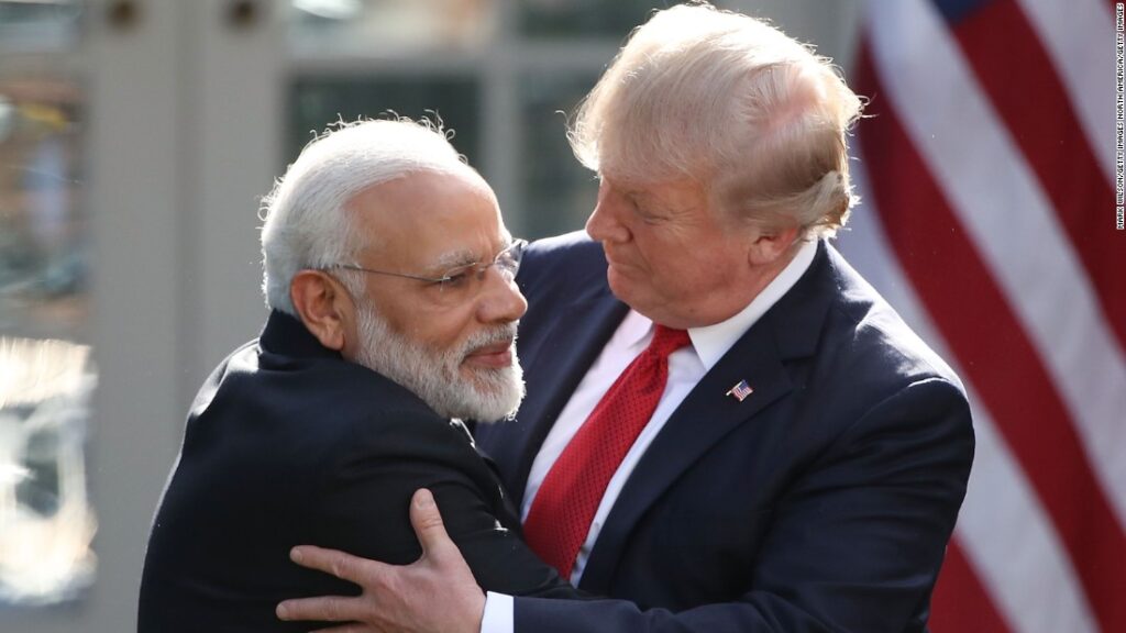 Indian Prime Minister Narendra Modi and U.S. President Donald Trump held a significant meeting at the White House in Washington, D.C.